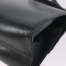 Salvatore Ferragamo Vala Hand Bag Leather 2way Green Gold Auth 191369A-15