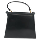 Salvatore Ferragamo Vala Hand Bag Leather 2way Green Gold Auth 191369A-3