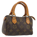 LOUIS VUITTON Monogram Mini Speedy Hand Bag M41534 LV Auth 191370-1