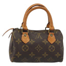 LOUIS VUITTON Monogram Mini Speedy Hand Bag M41534 LV Auth 191370-3