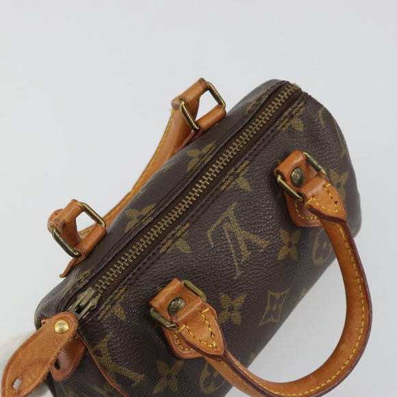 LOUIS VUITTON Monogram Mini Speedy Hand Bag M41534 LV Auth 191370