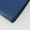 LOUIS VUITTON Epi Pochette Accessoires Pouch Blue M52985 LV Auth 191372-13