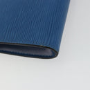 LOUIS VUITTON Epi Pochette Accessoires Pouch Blue M52985 LV Auth 191372-14