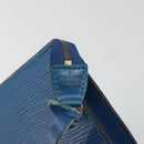 LOUIS VUITTON Epi Pochette Accessoires Pouch Blue M52985 LV Auth 191372-15