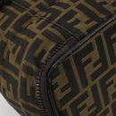 FENDI Zucca Canvas Vanity Hand Bag Black Brown Auth 191374-16
