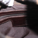 FENDI Zucca Canvas Mamma Baguette Shoulder Bag Brown Black Auth 191375-11