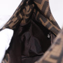 FENDI Zucca Canvas Mamma Baguette Shoulder Bag Brown Black Auth 191375-19