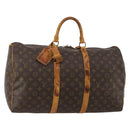 LOUIS VUITTON Monogram Keepall 50 Boston Bag M41426 LV Auth 191376-1
