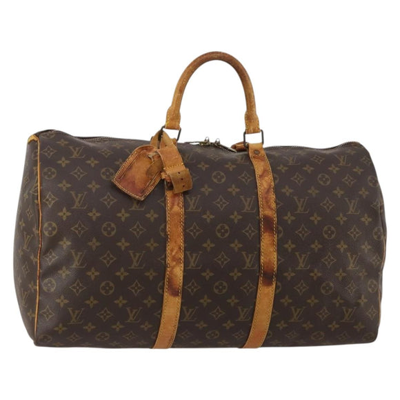 LOUIS VUITTON Monogram Keepall 50 Boston Bag M41426 LV Auth 191376