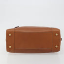 LOEWE Amazona 36 Hand Bag Leather Brown Gold Auth 191377V-6