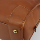 LOEWE Amazona 36 Hand Bag Leather Brown Gold Auth 191377V-9
