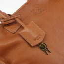 LOEWE Amazona 36 Hand Bag Leather Brown Gold Auth 191377V-19