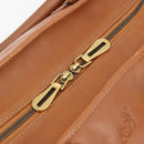 LOEWE Amazona 36 Hand Bag Leather Brown Gold Auth 191377V-21