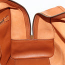 LOEWE Amazona 36 Hand Bag Leather Brown Gold Auth 191377V-23