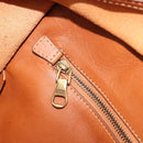 LOEWE Amazona 36 Hand Bag Leather Brown Gold Auth 191377V-25