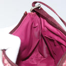 Christian Dior Trotter Canvas Accessory Pouch Red Silver Auth 191379SAV-18