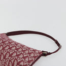 Christian Dior Trotter Canvas Accessory Pouch Red Silver Auth 191379SAV-8