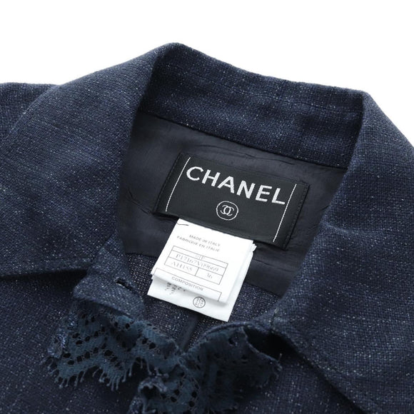 CHANEL Best Denim Navy CC Auth 191380SAM