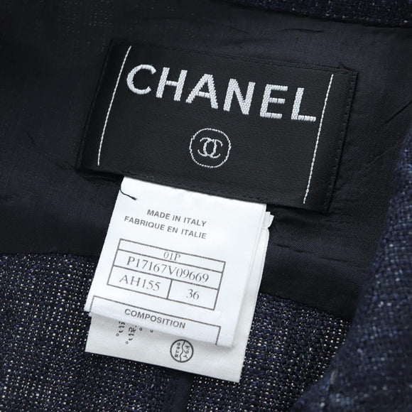CHANEL Best Denim Navy CC Auth 191380SAM