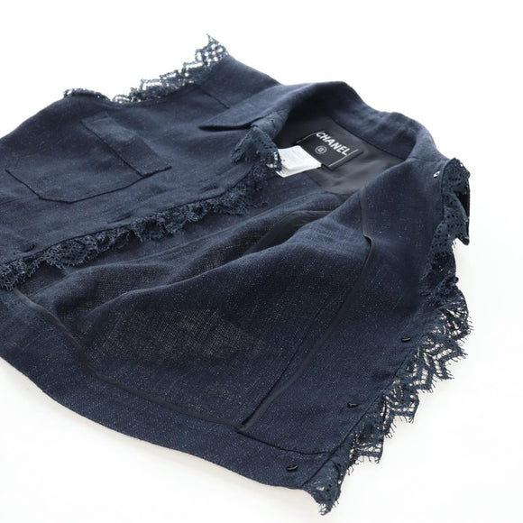 CHANEL Best Denim Navy CC Auth 191380SAM