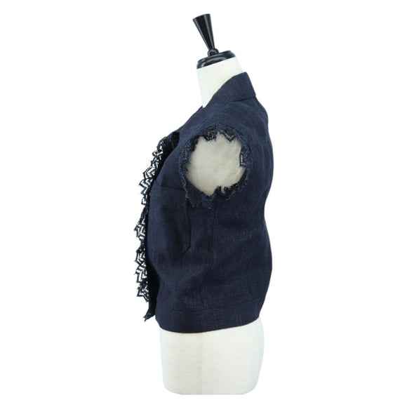 CHANEL Best Denim Navy CC Auth 191380SAM
