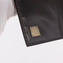 FENDI Zucca Canvas Wallet Black Brown Auth 191381V-17