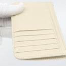 BALENCIAGA Fragment Case Leather Ivory Silver 810902 Auth 191382V-17