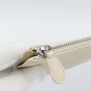 BALENCIAGA Fragment Case Leather Ivory Silver 810902 Auth 191382V-8