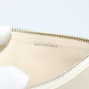 BALENCIAGA Fragment Case Leather Ivory Silver 810902 Auth 191382V-9