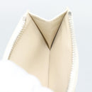 BALENCIAGA Fragment Case Leather Ivory Silver 810902 Auth 191382V-21
