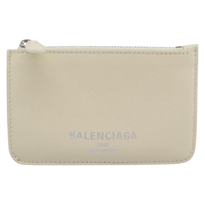 BALENCIAGA Fragment Case Leather Ivory Silver 810902 Auth 191382V - 0