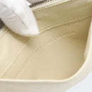 BALENCIAGA Fragment Case Leather Ivory Silver 810902 Auth 191382V-11