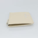 BALENCIAGA Fragment Case Leather Ivory Silver 810902 Auth 191382V-3