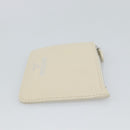 BALENCIAGA Fragment Case Leather Ivory Silver 810902 Auth 191382V-4