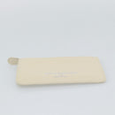 BALENCIAGA Fragment Case Leather Ivory Silver 810902 Auth 191382V-6