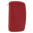 LOUIS VUITTON Epi Agenda Geod Wallet Red M63877 LV Auth 191385-1