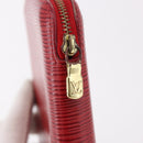 LOUIS VUITTON Epi Agenda Geod Wallet Red M63877 LV Auth 191385-8