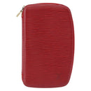 LOUIS VUITTON Epi Agenda Geod Wallet Red M63877 LV Auth 191385-13