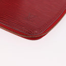 LOUIS VUITTON Epi Agenda Geod Wallet Red M63877 LV Auth 191385-14