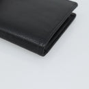CHANEL COCO Mark Long Wallet Caviar Skin Black Gold CC Auth 191387V-15