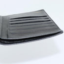 CHANEL COCO Mark Long Wallet Caviar Skin Black Gold CC Auth 191387V-18