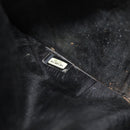 CHANEL COCO Mark Long Wallet Caviar Skin Black Gold CC Auth 191388-12