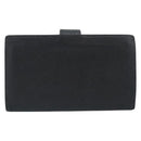CHANEL COCO Mark Long Wallet Caviar Skin Black Gold CC Auth 191388-2