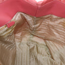 PRADA Ribbon Hand Bag Nylon Pink Gold Auth 191389A-19