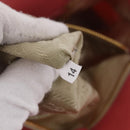 PRADA Ribbon Hand Bag Nylon Pink Gold Auth 191389A-12