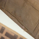 FENDI Zucca Canvas Vanity Hand Bag Black Brown Auth 191413-12