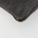 GUCCI GG Canvas Guccissima Bag Leather Dark Brown Gold 201538 Auth 191414-11