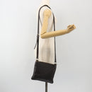 GUCCI GG Canvas Guccissima Bag Leather Dark Brown Gold 201538 Auth 191414-24