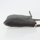 GUCCI GG Canvas Guccissima Bag Leather Dark Brown Gold 201538 Auth 191414-4
