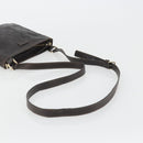 GUCCI GG Canvas Guccissima Bag Leather Dark Brown Gold 201538 Auth 191414-7